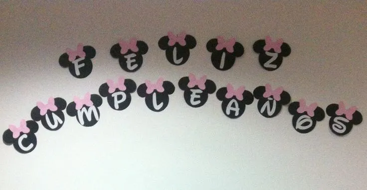 Minnie Mouse letrero banner Feliz Cumpleaños | Fiesta de Silvana ... Minnie Mouse letrero banner Feliz Cumpleaños | Fiesta de Silvana ...