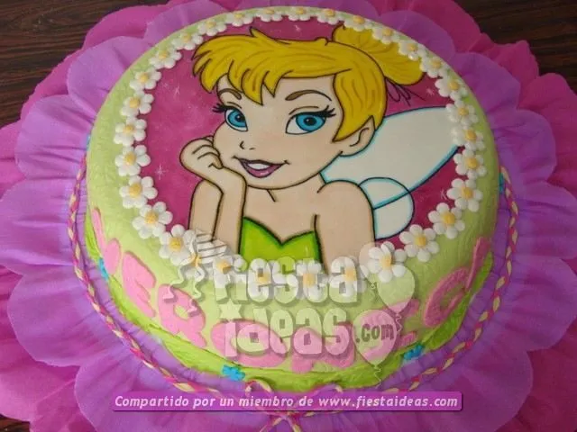 Pin by Fiestaideas .com on Decoracion de TORTAS CAMPANITA tinkerbell …