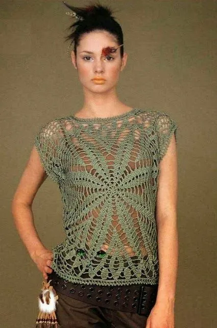 Blusa para dama A CROCHET - Imagui