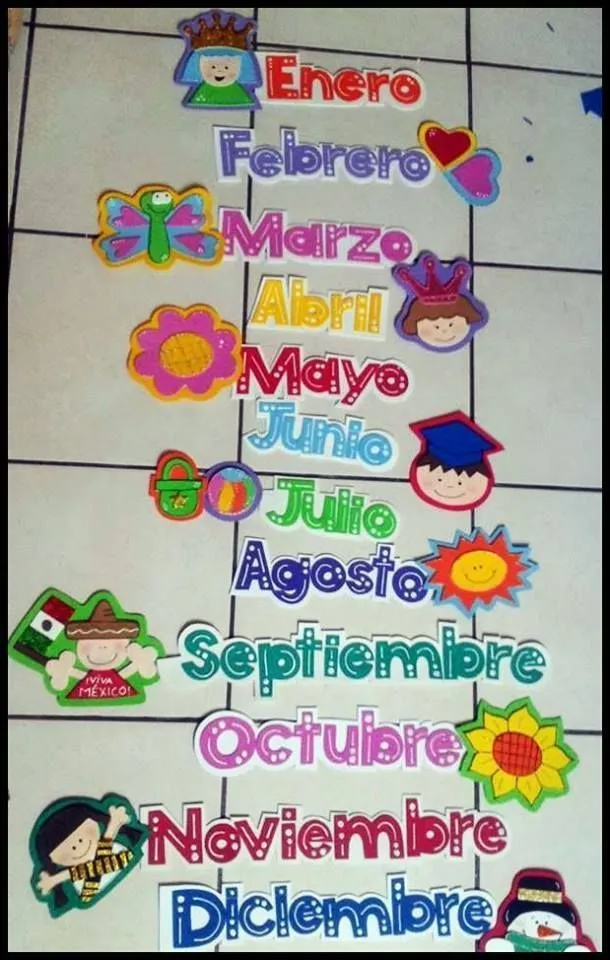 Pin by Maria Jose Reina Fernandez on CARTELES MESES DEL AÑO ... Pin by Maria Jose Reina Fernandez on CARTELES MESES DEL AÑO ...