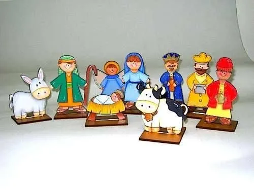 Navidad Nacimiento En Madera Mdf 9 Figuras De 9 Cm | Pesebres ... Navidad Nacimiento En Madera Mdf 9 Figuras De 9 Cm | Pesebres ...