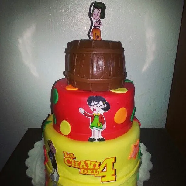 El chavo del 8, la chilindrina y kiko birthday cake | Bizcochos ...