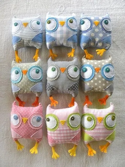 Hechas de tela | lechuzas | Pinterest