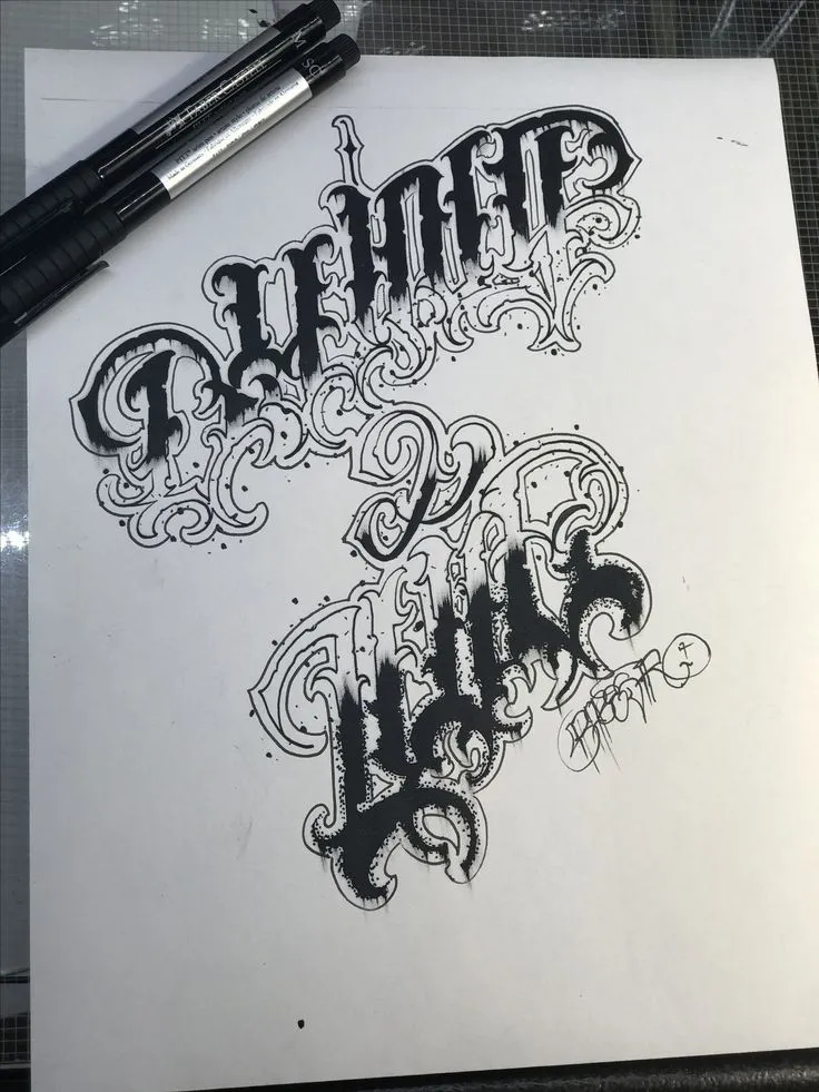 Pin by Nestor Leona on Lettering | Tattoo lettering, Tattoo designs, Font  art