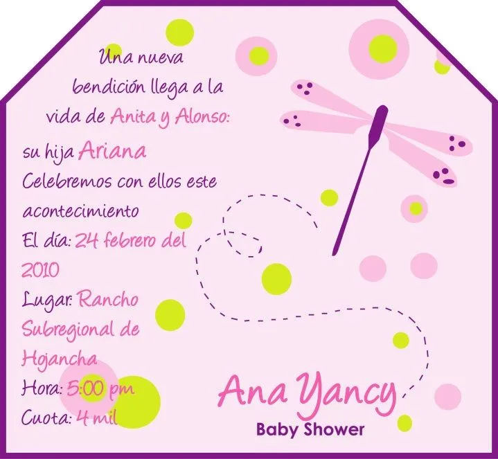 invitaciones #libélula #babyshower #mujer | Invitaciones | Pinterest