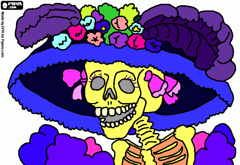 Pin Calaveras De Dia Muertos Para Colorear Tattoo Picture On ... Pin Calaveras De Dia Muertos Para Colorear Tattoo Picture On ...