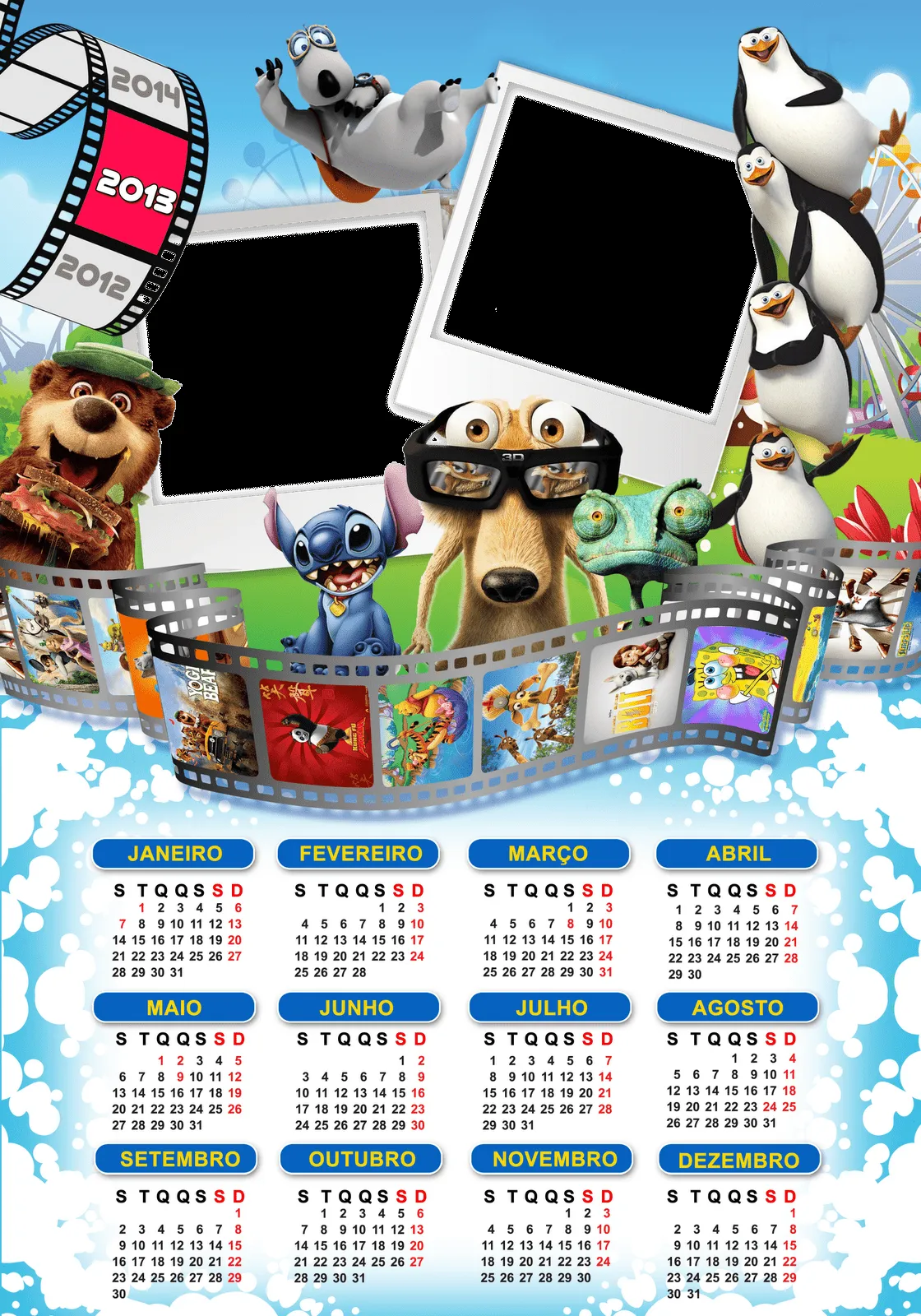 Pin Calendario Infantil 2013 on Pinterest