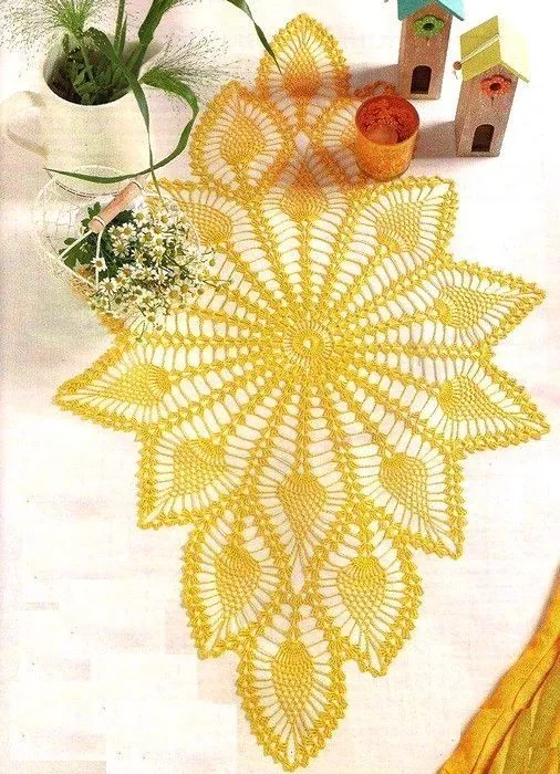 Pin en Caminos de mesa a Crochet