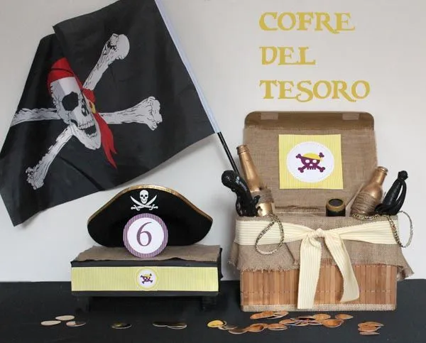 Cofres de piratas en carton - Imagui