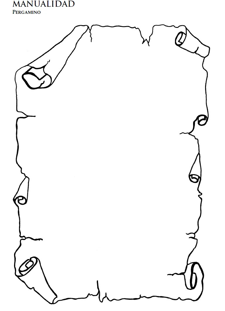 Dibujos de pergaminos para colorear - Imagui Dibujos de pergaminos para colorear - Imagui