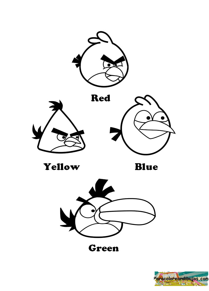 Pin Dibujos Angry Birds Dibujo Pajaro Amarillo Para Pintar on ...
