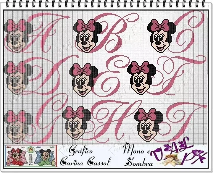 Pin em Ponto Cruz Monogramas