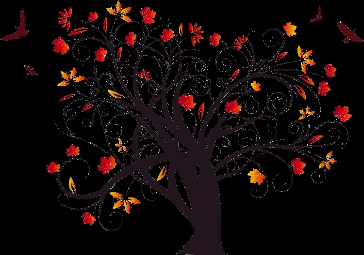 Arbolitos pintados - Imagui