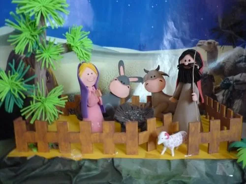 Pesebre con foami - Imagui