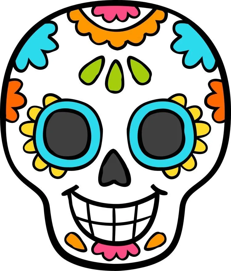 Pin de Isa Flores en Dia de muertos | Calaveras dia de muertos,  Manualidades halloween, Dibujo dia de muertos