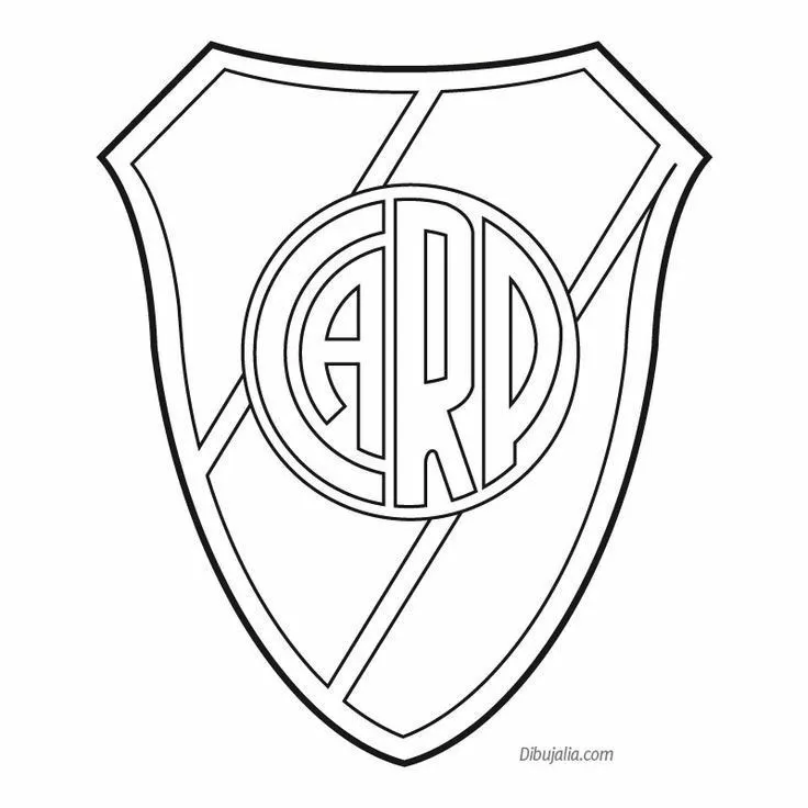 Pin de lau Walker en ideas de banderines | Escudo river plate, Futbol para  colorear, Escudo