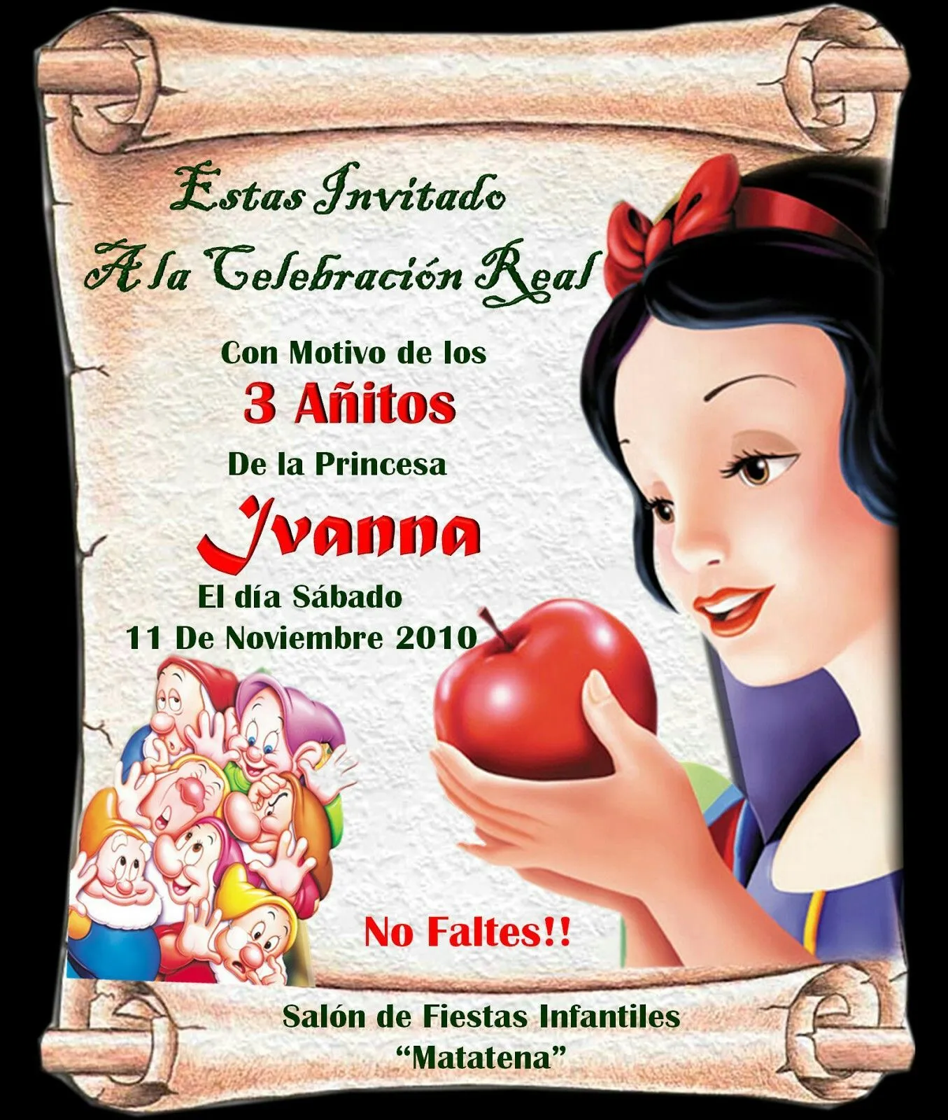 Pin de Lili en blanca nieves | Fiestas de blancanives, Invitaciones de princesas disney, Hacer invitaciones de cumpleaños Pin de Lili en blanca nieves | Fiestas de blancanives, Invitaciones de princesas disney, Hacer invitaciones de cumpleaños