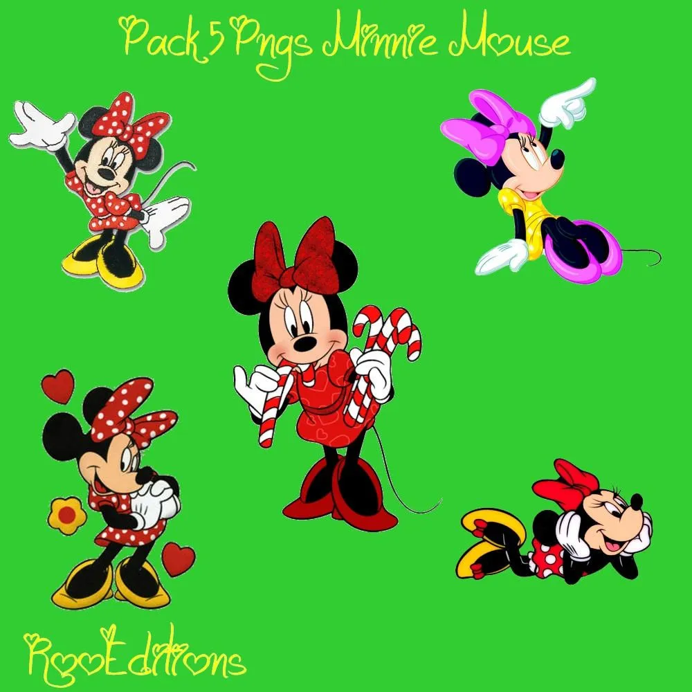 Minnie Mouse Png Pack by Rooeditions on DeviantArt
