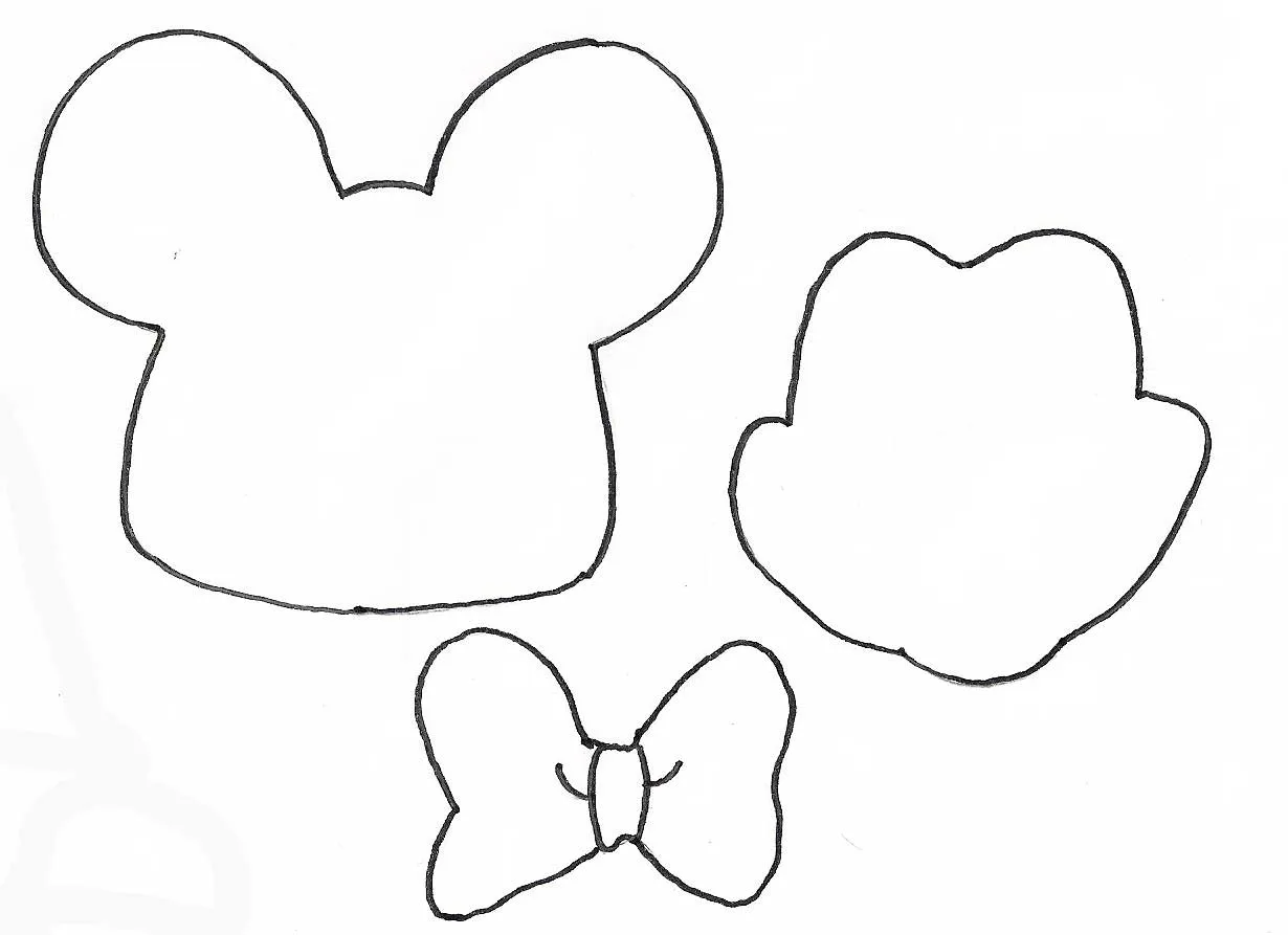 Molde da Minnie em eva - Imagui