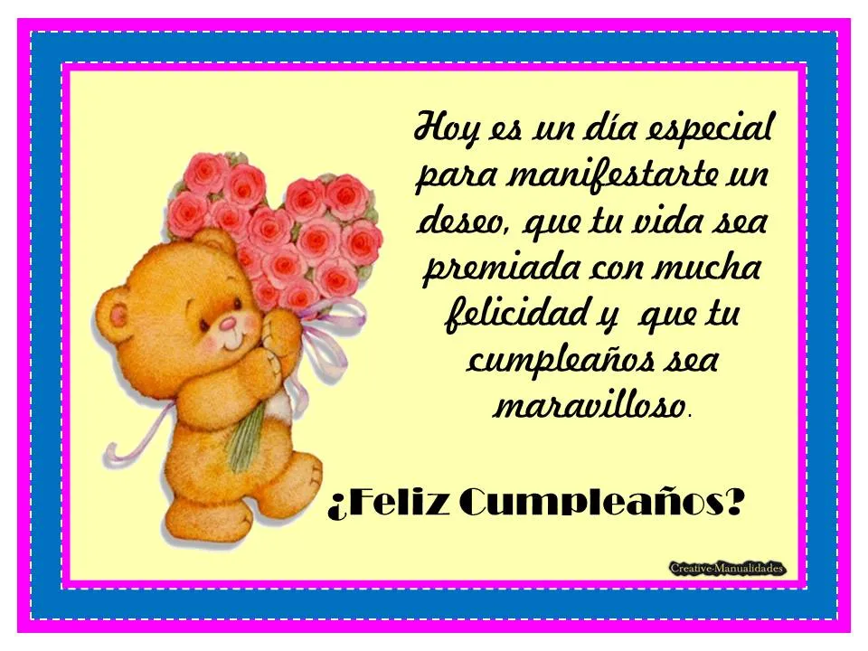 Pin Poemas Feliz Cumpleanos Cortos En Poemasiamorcom Anny Imagenes ...