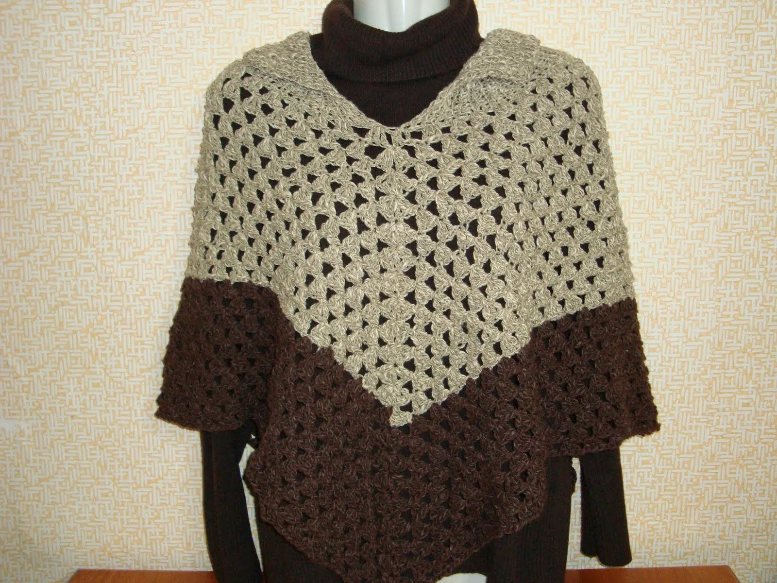 Chalecos Poncho Lana Alpaca Antialergica Tejido A Palillo Y Crochet Chalecos Poncho Lana Alpaca Antialergica Tejido A Palillo Y Crochet