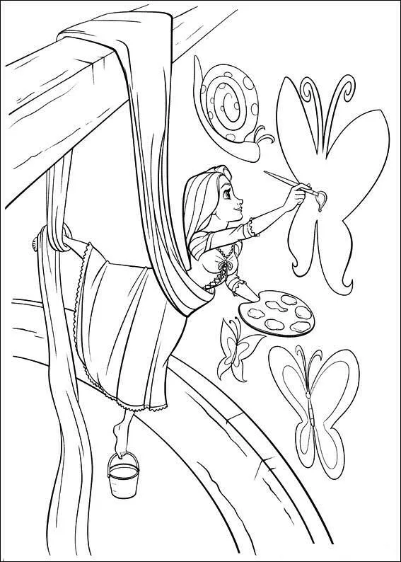 Pin Princess Rapunzel Coloring Pages Cake on Pinterest Pin Princess Rapunzel Coloring Pages Cake on Pinterest