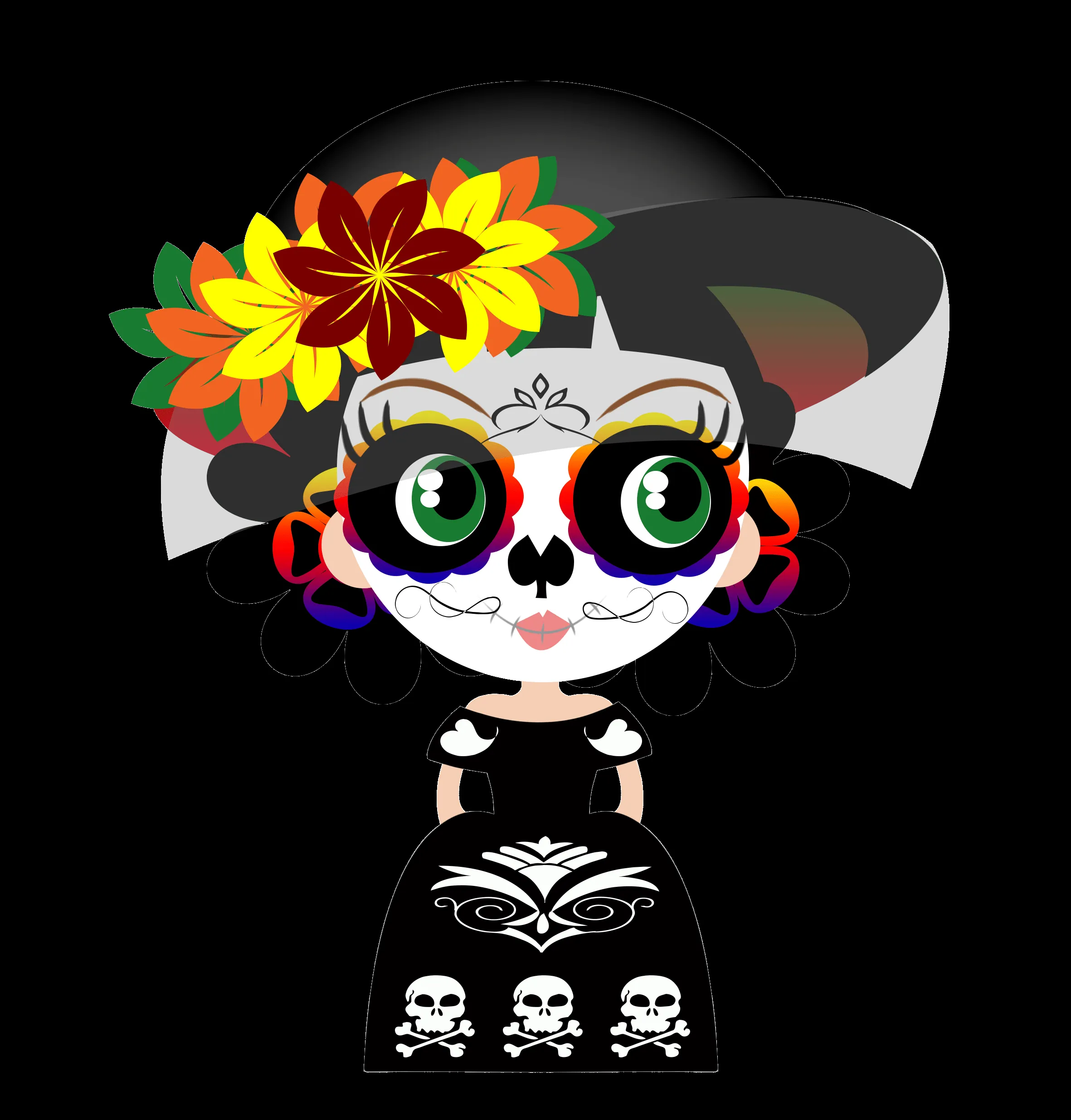 Pin de sai52 en 参考 | Catrinas caricatura, Cosas de halloween, Fiesta de los  muertos