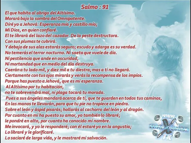 Salmo 91 con imagen de fondo - Imagui