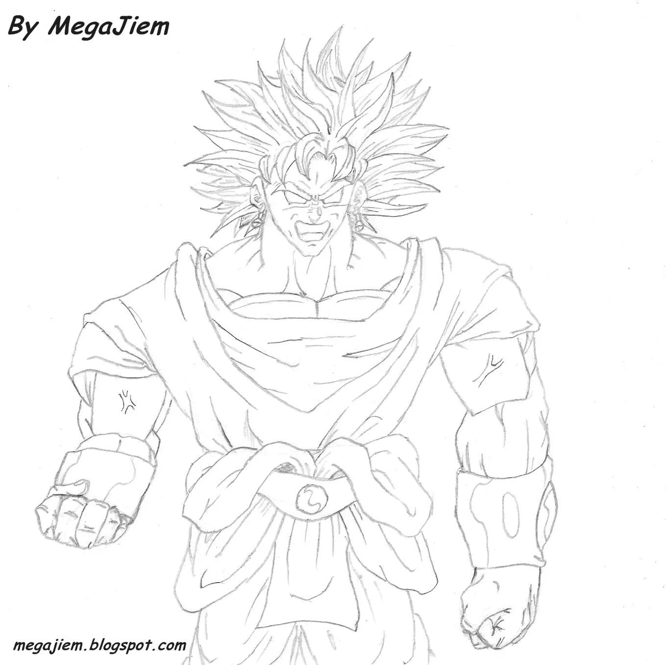 Pin Inkom Gambar Dibujos Para Colorear Goku Vs Broly Mikainkom ...
