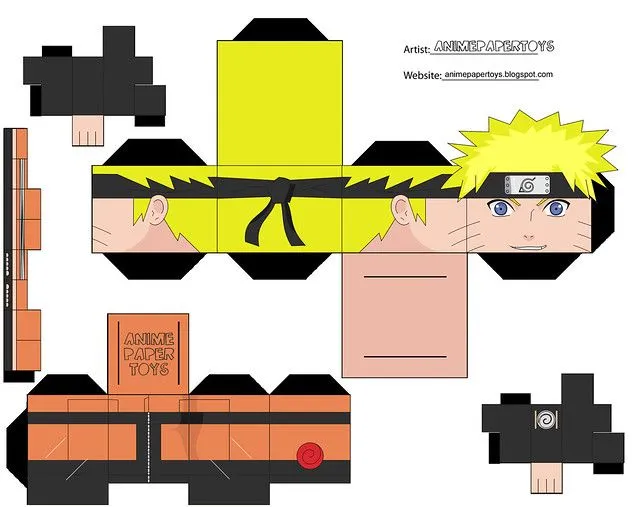 Papercraft de Naruto - Imagui