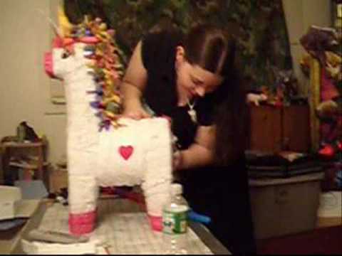 Pinata ate the Birthday Present - YouTube