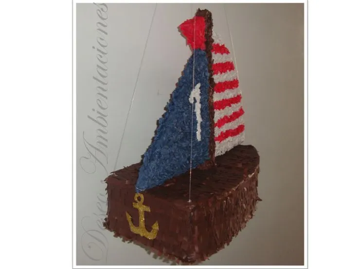 Piñata de Barco | Nautical bby party | Pinterest Piñata de Barco | Nautical bby party | Pinterest