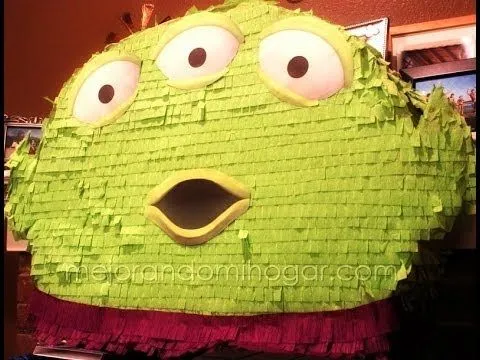 Como hacer una Piñata de cartón del Alien de Toy Story - YouTube