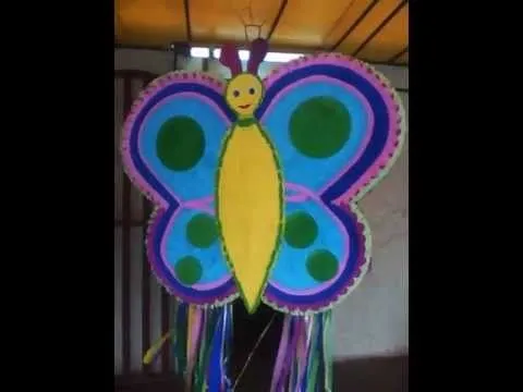 PIÑATA DE CINTAS-MARIPOSA - YouTube