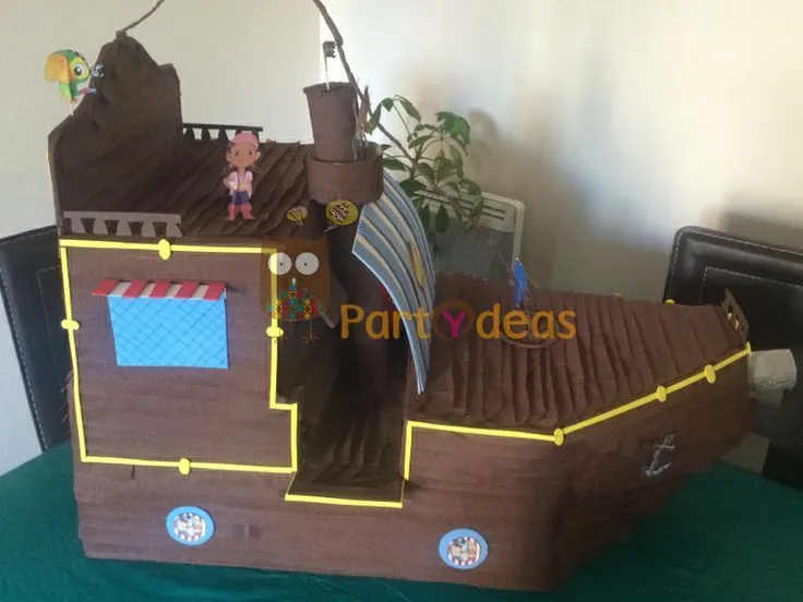 Piñata de Jake y los piratas del Nunca Jamás | Piñatas barcos ... Piñata de Jake y los piratas del Nunca Jamás | Piñatas barcos ...