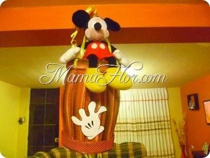 Como hacer una piñata de Mickey Mouse: de cartón - Manualidades ...