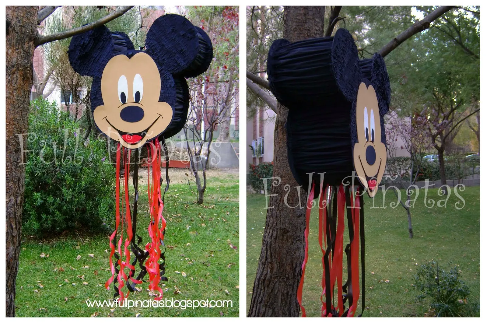 Piñata Mickey para Santi.