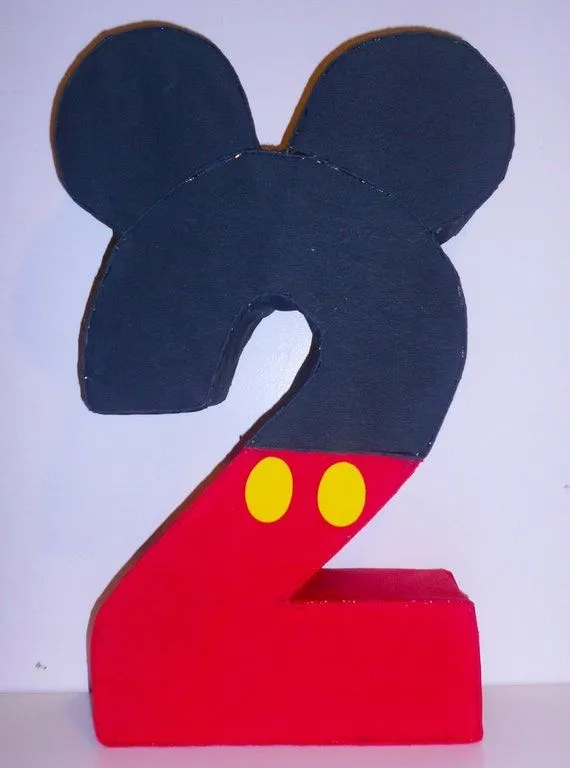 Piñata De numero Mickey mouse. Fiesta de Mickey por aldimyshop Piñata De numero Mickey mouse. Fiesta de Mickey por aldimyshop