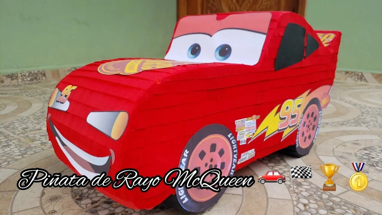 Piñata de Rayo McQueen | Creaciones Mágicas Sarahí - YouTube Piñata de Rayo McQueen | Creaciones Mágicas Sarahí - YouTube