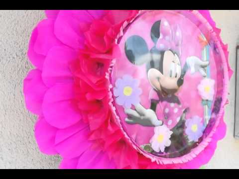 Piñata de tambor enforma de flor - YouTube