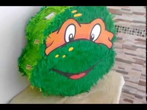 PIÑATA TORTUGAS NINJA "How to make a pinata ninja turtle" - YouTube PIÑATA TORTUGAS NINJA "How to make a pinata ninja turtle" - YouTube