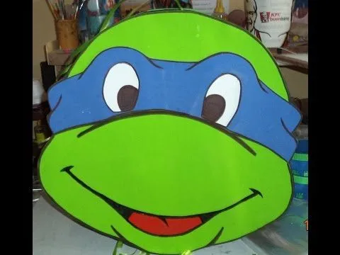 Como hacer piñata tortuninja en foami o - Youtube Downloader mp3