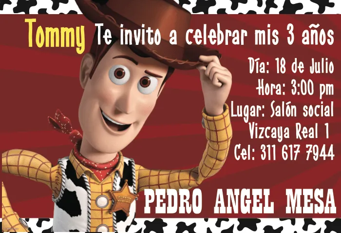 La piñata de Woody | lagallinaylospollitos