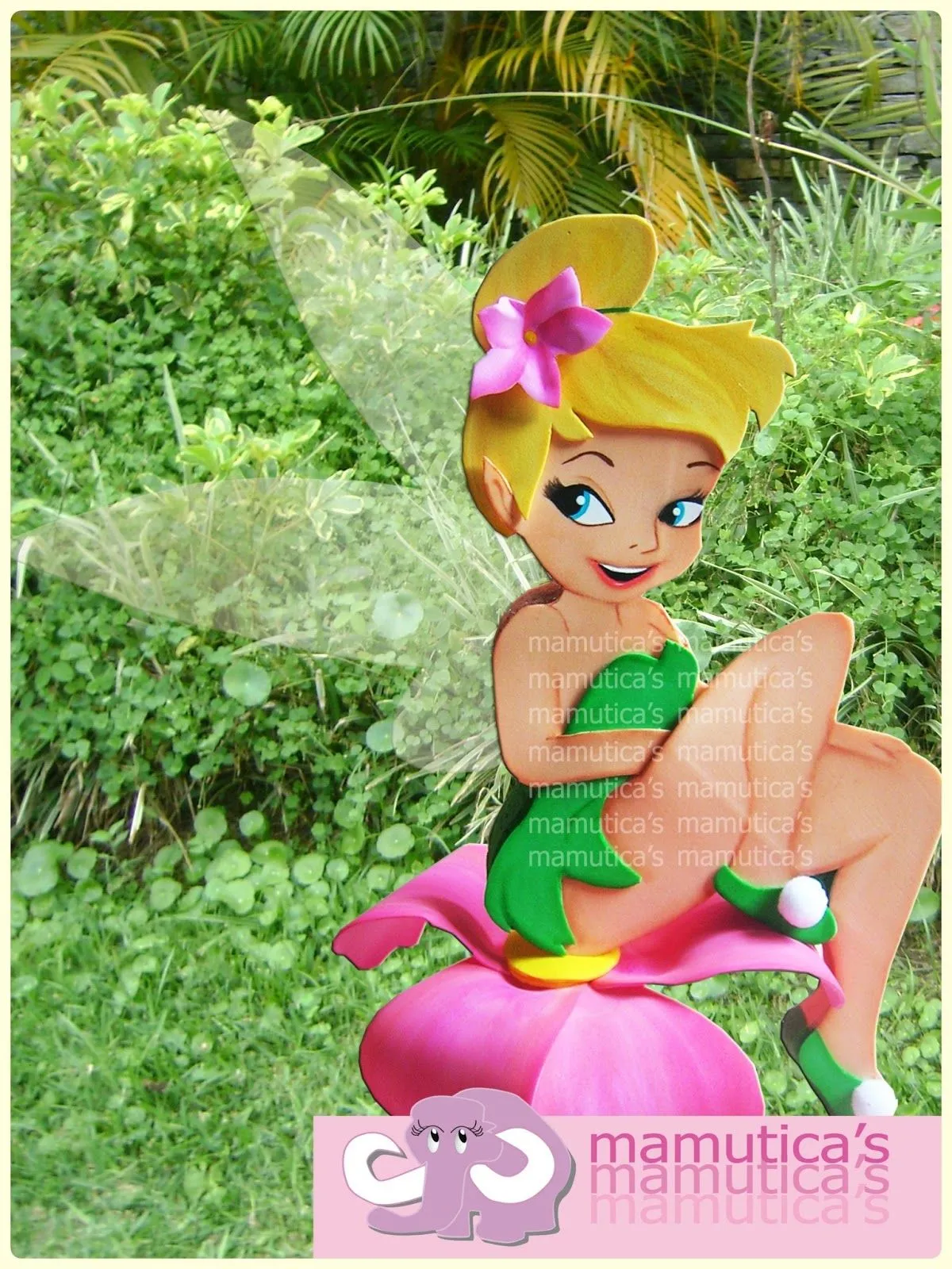 Mamutica's: Figura en foami Campanita Tinkerbell