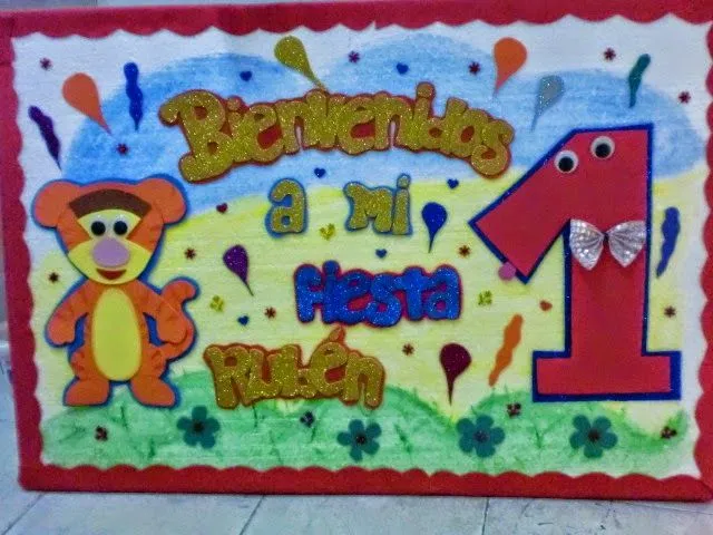 Piñatas Ismael Garbanzo: piñata y cartel mi primer añito Piñatas Ismael Garbanzo: piñata y cartel mi primer añito