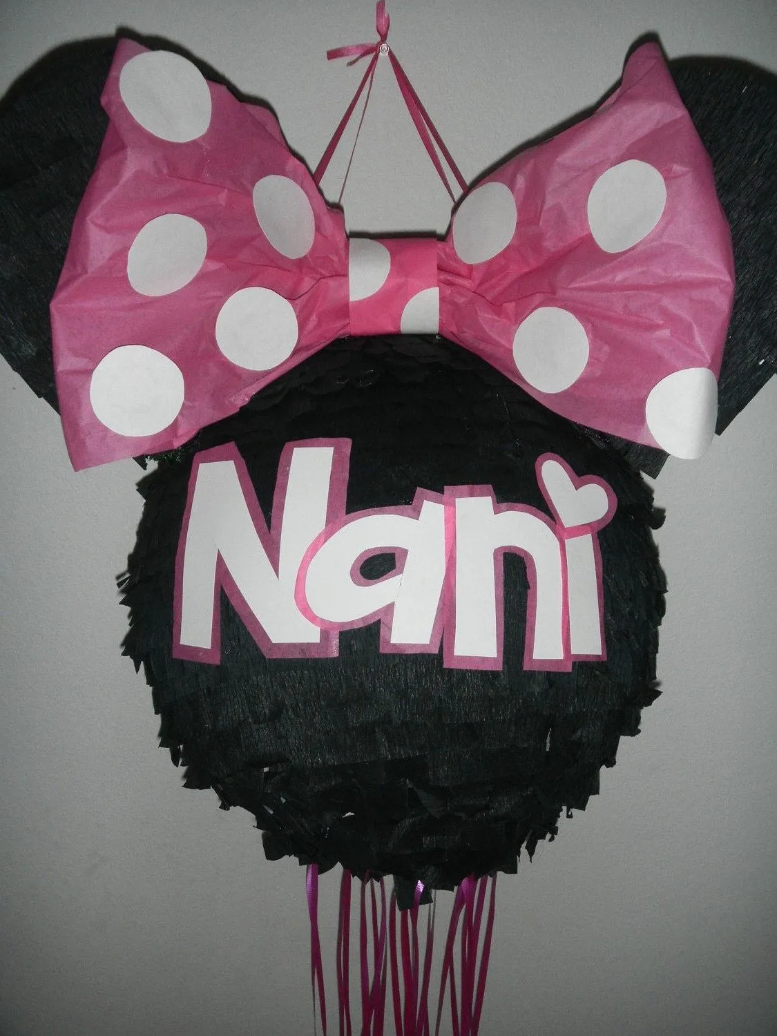 Classic Minnie Custom PinataMama Pinata WITH pull by PinataMama Classic Minnie Custom PinataMama Pinata WITH pull by PinataMama
