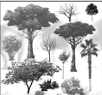 Pinceles arboles Photoshop. - VECTORES & PIXELES Pinceles arboles Photoshop. - VECTORES & PIXELES