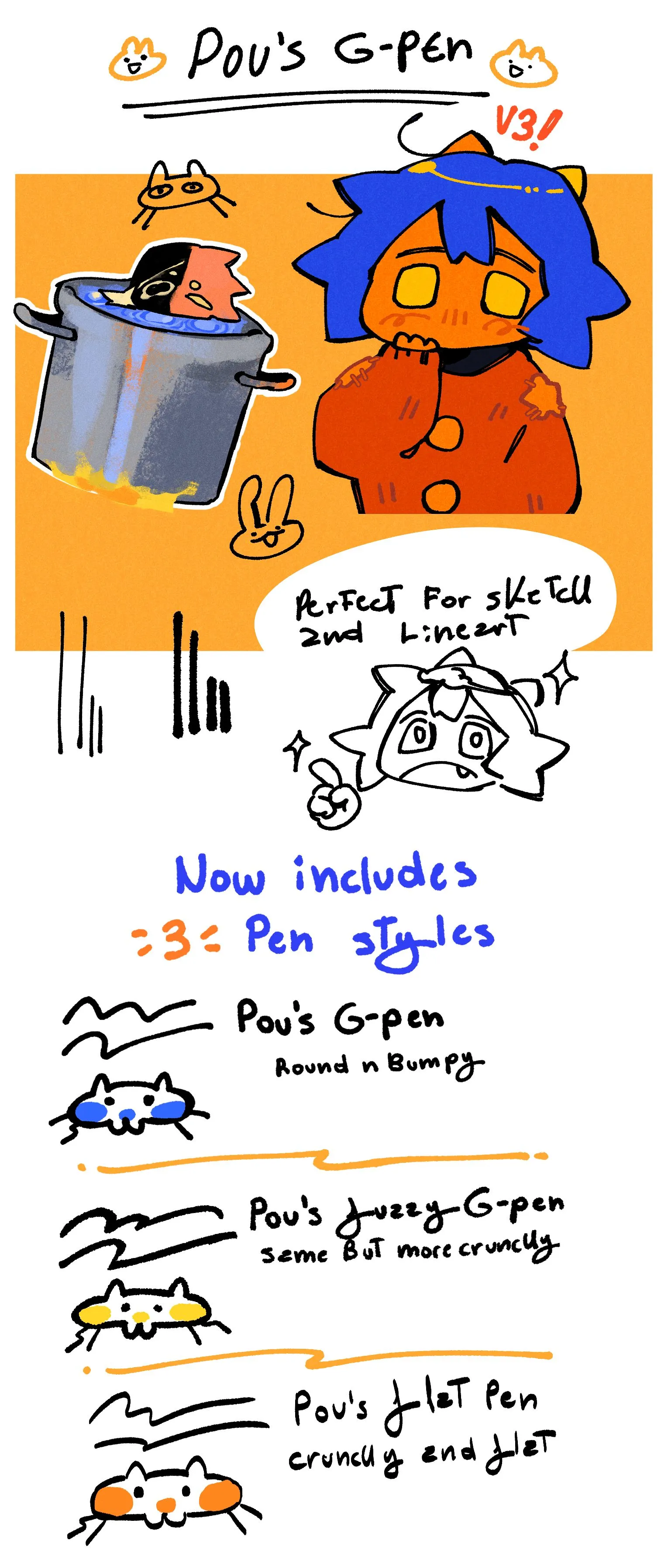 Pinceles de Pou - Clip Studio Assets