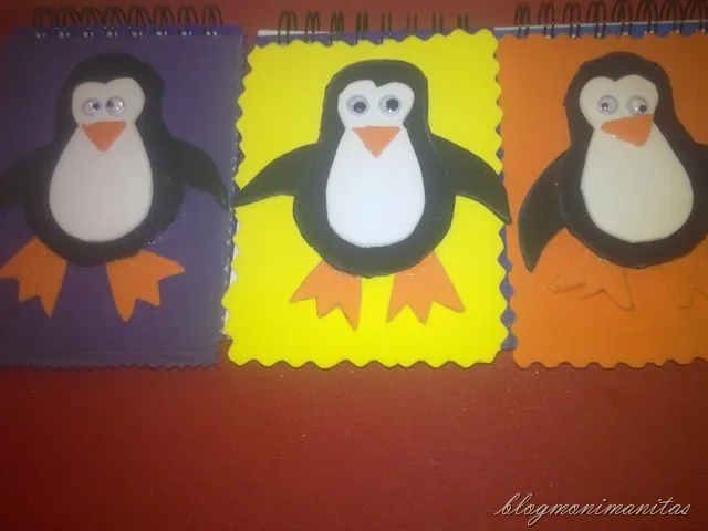 Pingüinos de goma eva | blogmonimanitas