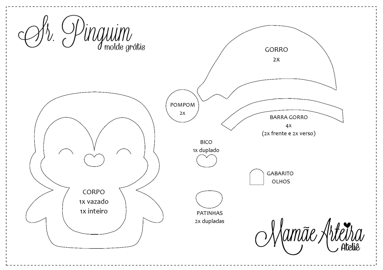 Pingüino navideño de fieltro | Navideños en fieltro, Adornos navidad  fieltro, Decoraciones navideñas de fieltro